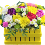 Букет цветов в ящике Обыкновенное чудо