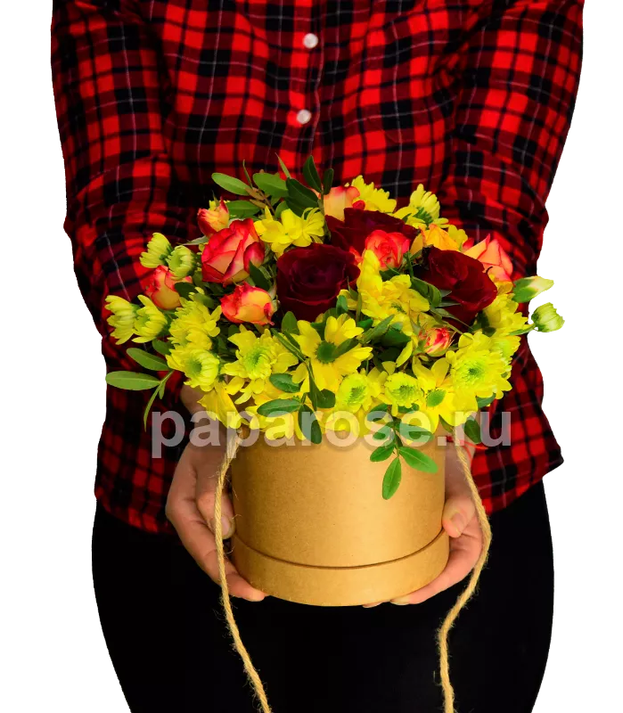 Цветы в шляпной коробке Осенний вальс