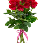Букет из 15 темно розовых роз