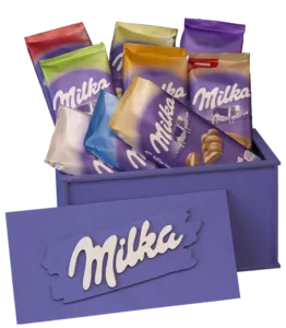 Ящик шоколада MILKA